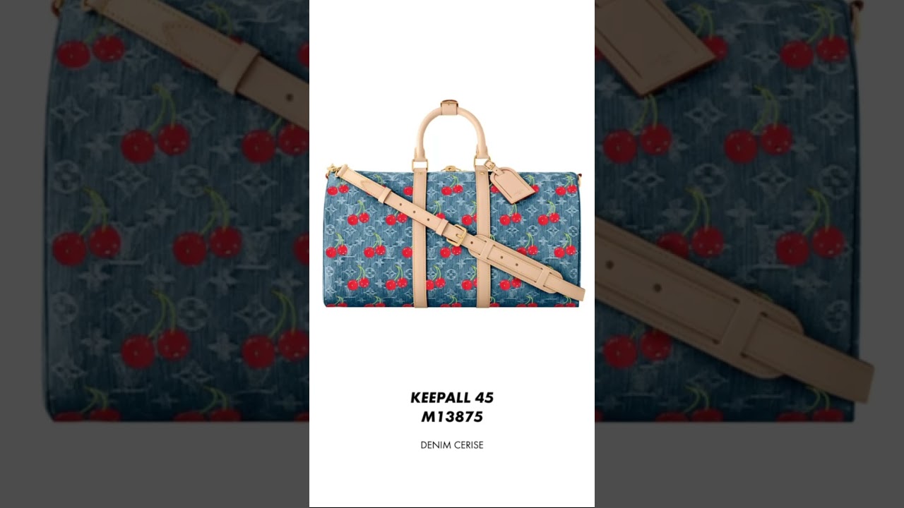 Travel bags from Louis Vuitton x Takashi murakami cherry collection 2025#lvxtm#cherries#drop3#shorts