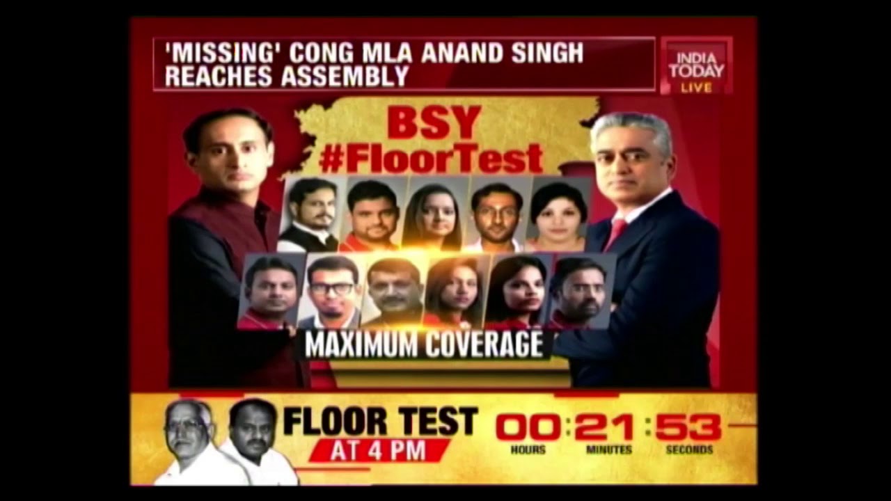 'Missing' Congress MLA, Anand Singh Arrives In Karnataka Assembly