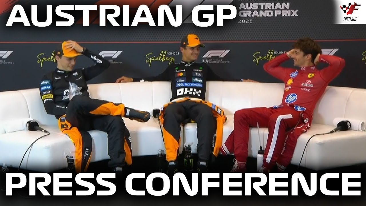 F1 Post-Race Press Conference Austrian GP 2025 | Lando Norris, Oscar Piastri, Charles Leclerc