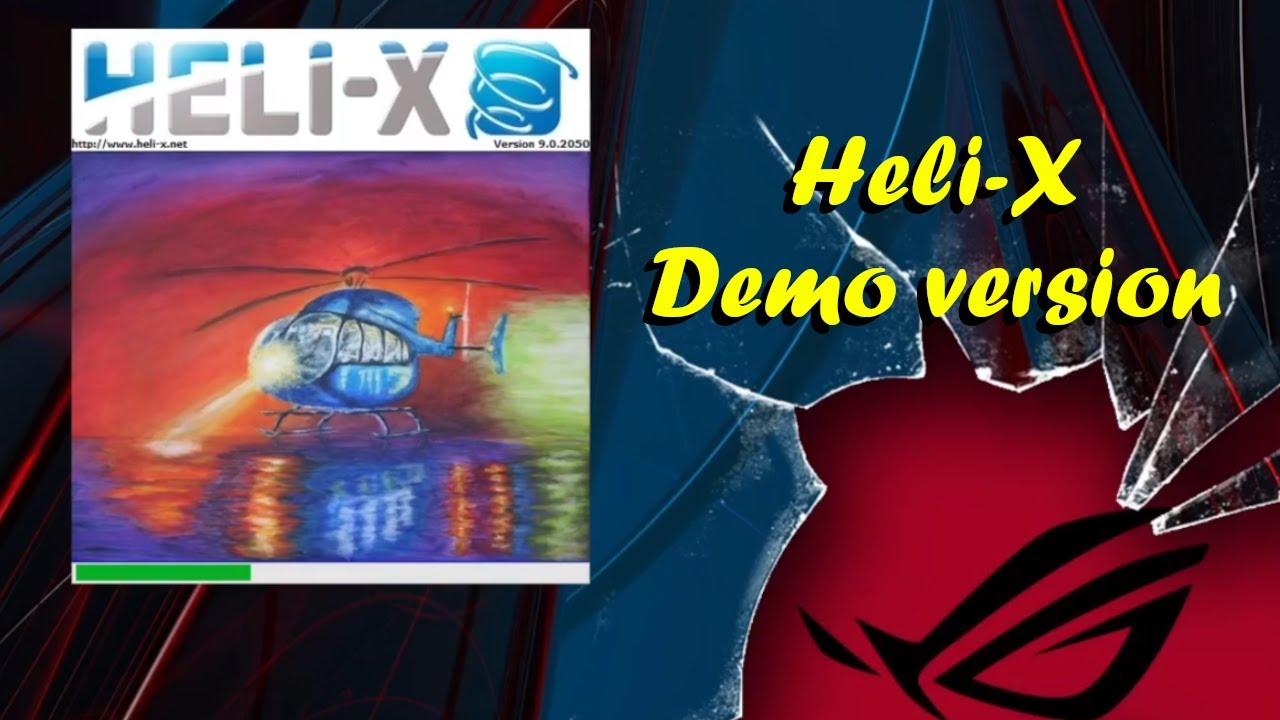 How to install Heli-X in Demo version and radio setup as a game controller