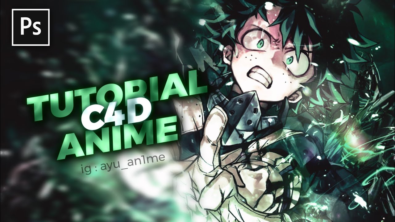 Tutorial Gfx Anime| C4D - Ps Touch [ free pack ]