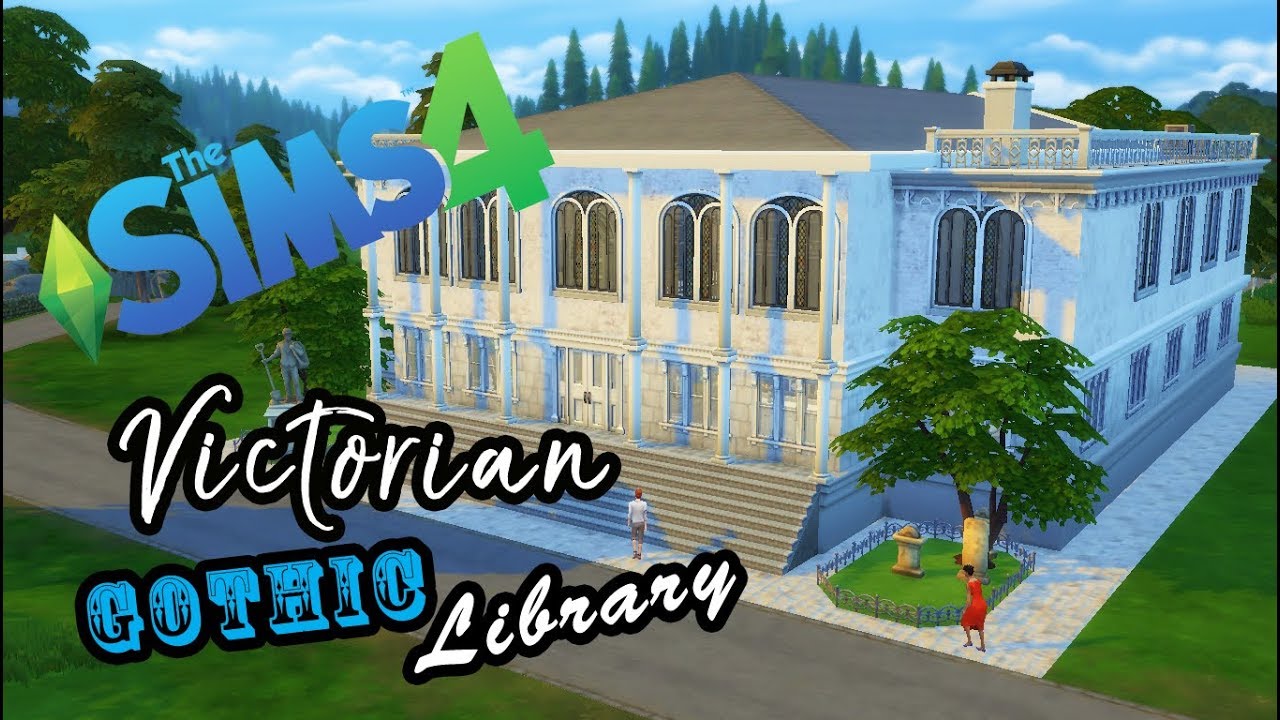 VICTORIAN GOTHIC LIBRARY - The Sims 4 - Speed Build (No Talking)