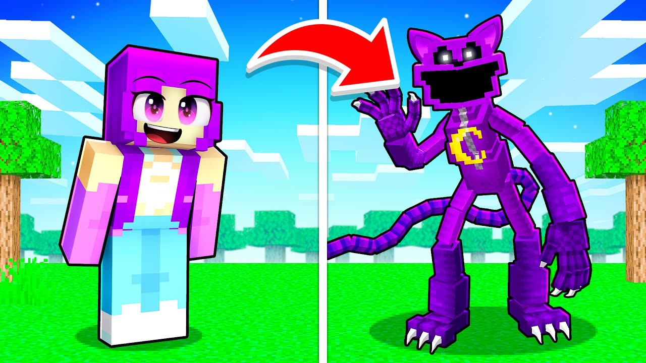 Minecraft'ta CATNAP Olarak Arkadaşıma Yardım Ettim!
