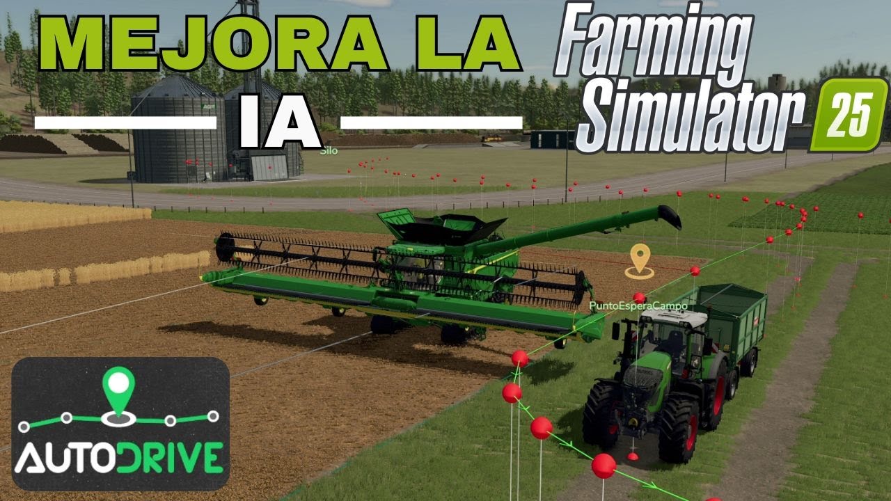 📘 Guía Completa de AutoDrive en Farming Simulator 25 | Aprende a usarlo paso a paso 🚜
