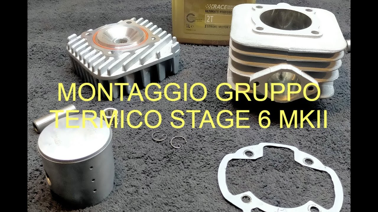 montaggio gruppo termico piaggio  montaggio cilindro stage6