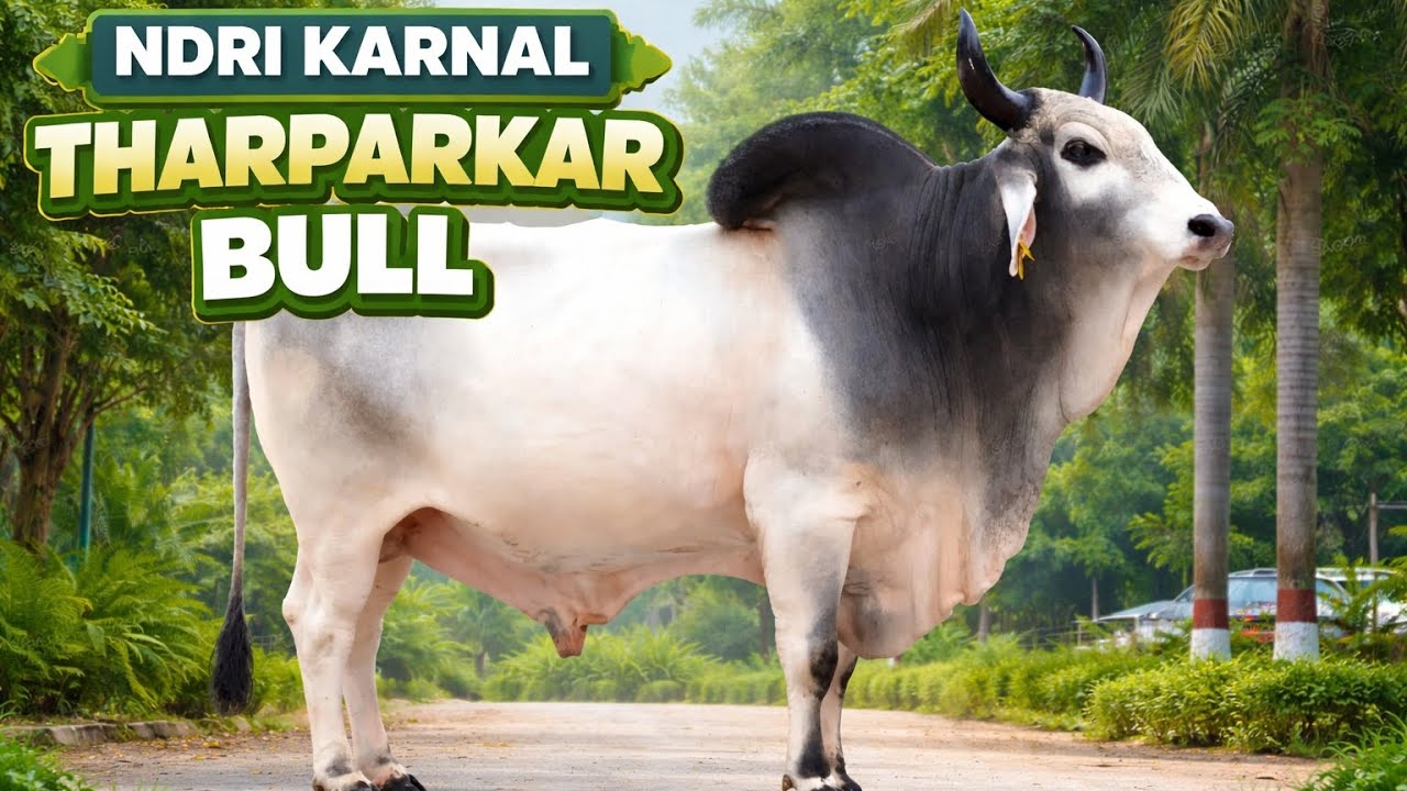 सर्वश्रेष्ठ थारपारकर बुल NDRI करनाल || NDRI karnal Tharparkar Bull || tharparkar bull for Breeding