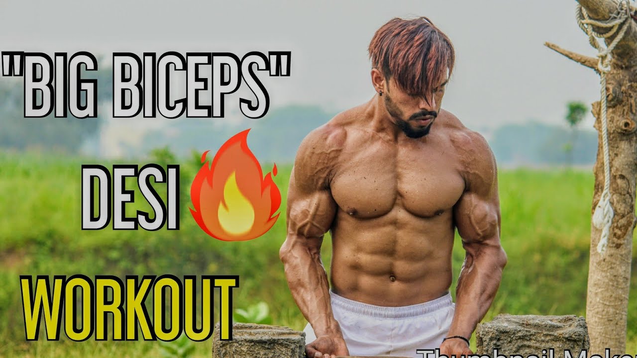 Big Biceps Desi Workout In Desi Gym || Vipin Yadav ||
