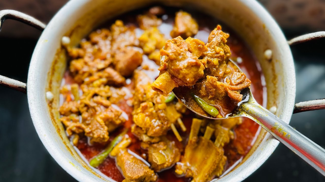 Village Style Mutton Recipe // খাসির মাংস রান্না রেসিপি // Mutton Kosha Recipe