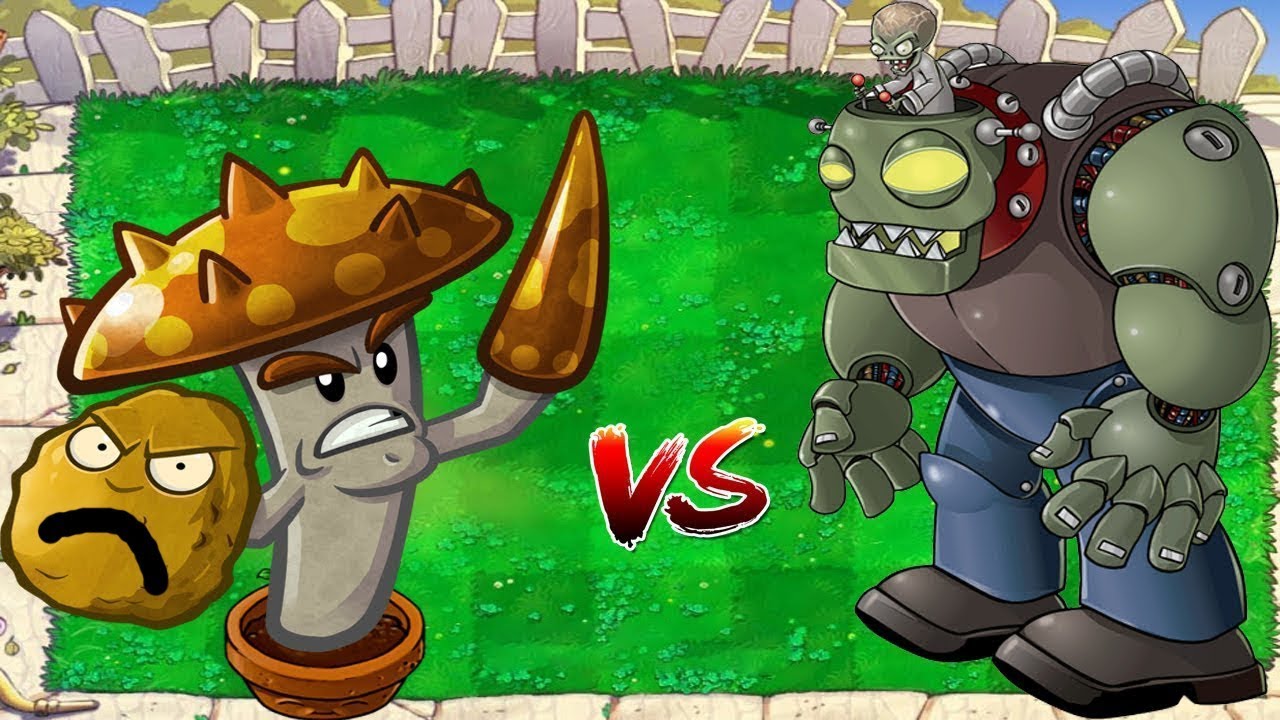 Plants vs Zombies Hack Morelull Scaredy Shroom vs Dr. Zomboss