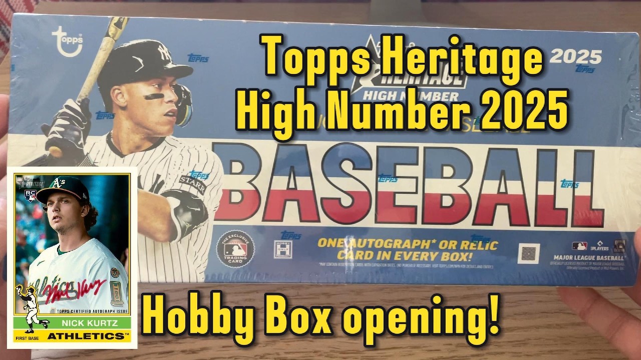 2025 Topps Heritage High Number Baseball hobby box opening! #mytoppshit