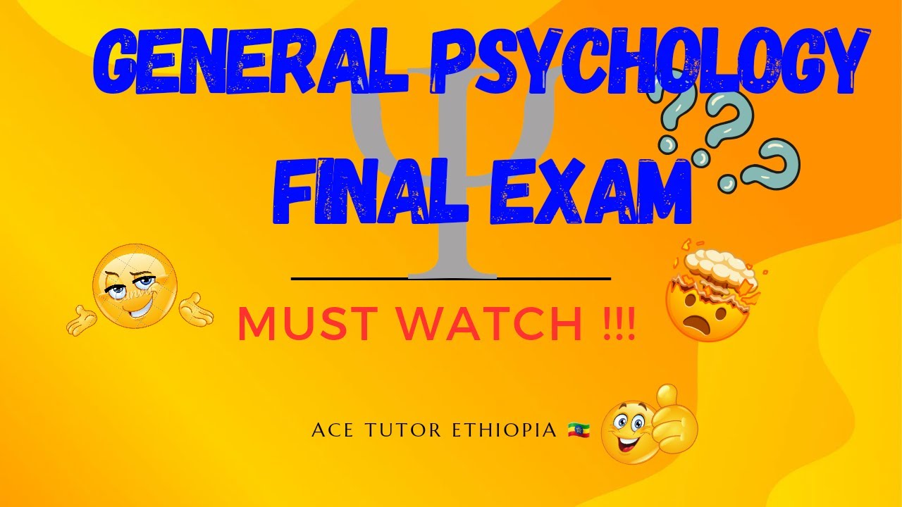 Psychology final exam || Freshman final exam