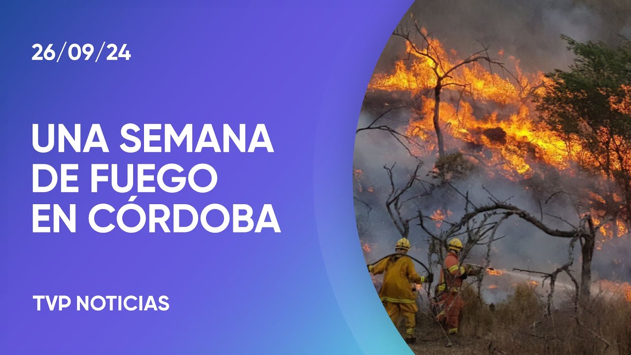 Continúan los incendios en Córdoba