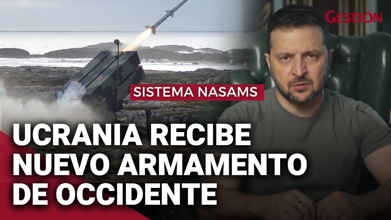 UCRANIA recibe nuevos sistemas de defensa antiaérea NASAMS de Occidente ante los bombardeos rusos