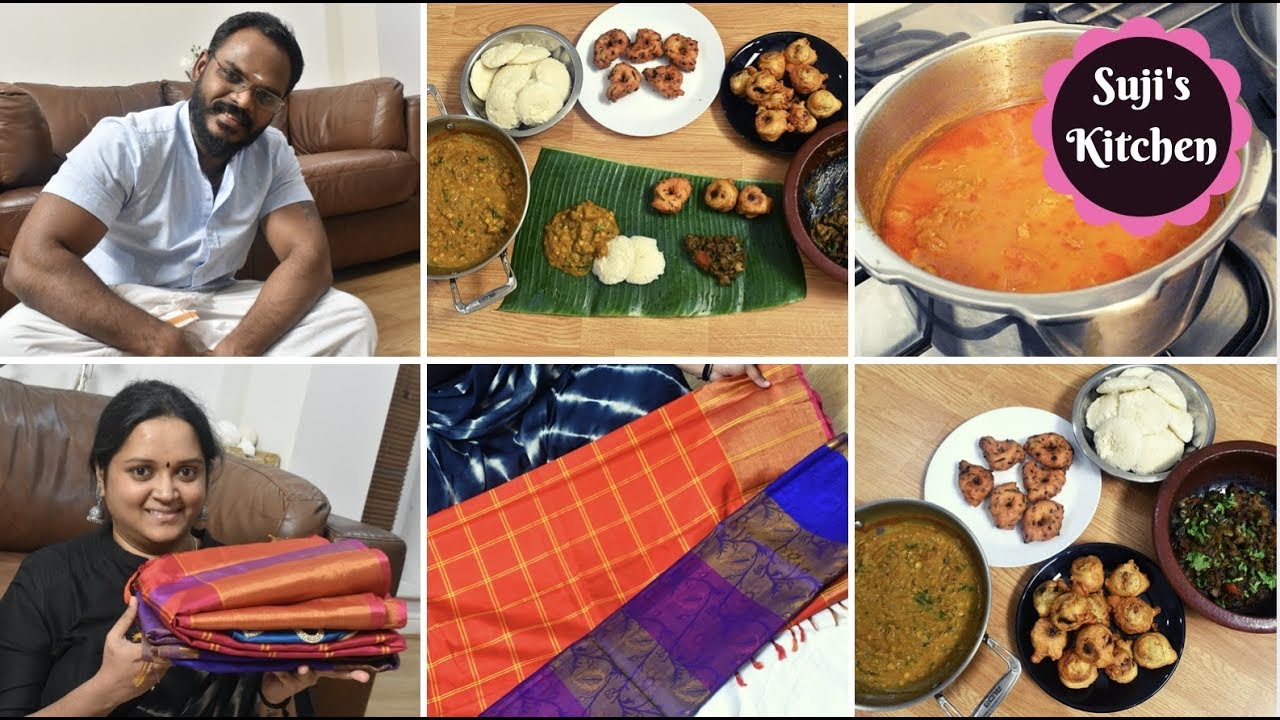 தீபாவளி வ்லாக்||My Diwali Saree Collections||Grand Diwali Breakfast recipe