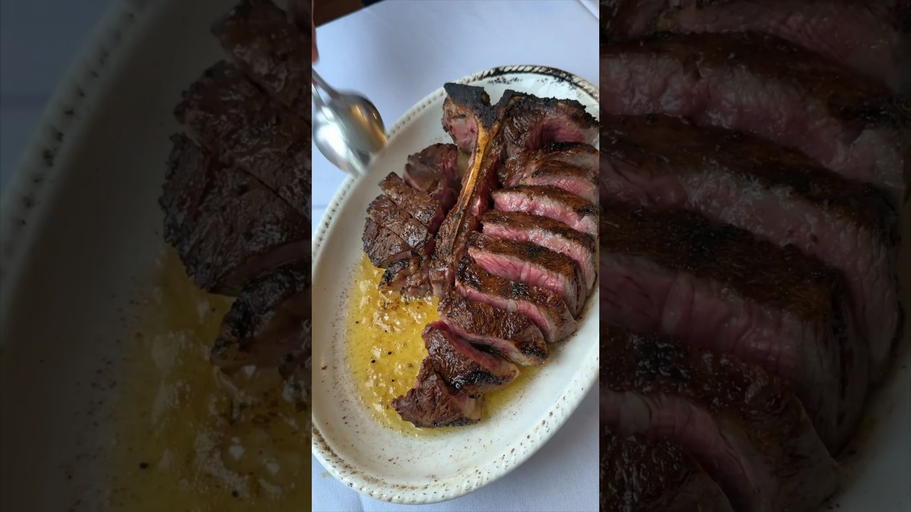 One of our favorite steakhouses in NYC! The PORTERHOUSE at Amber Steakhouse, Brooklyn. #DEVOURPOWER