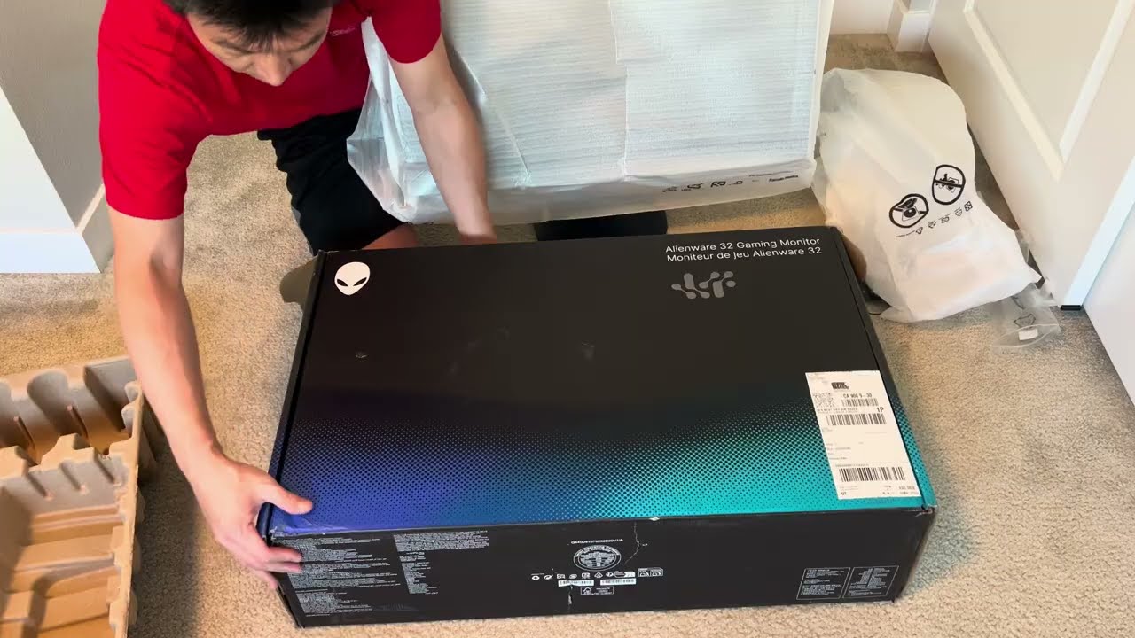 Alienware 32-inch Curved Gaming Monitor - AW3225DM | Unboxing | #alienware #gaming #monitor