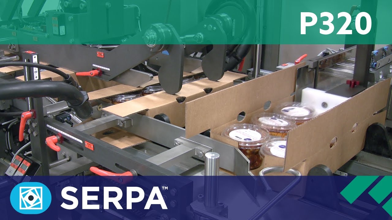 P320 High-speed Wraparound Case Packer running rounds of prepared food