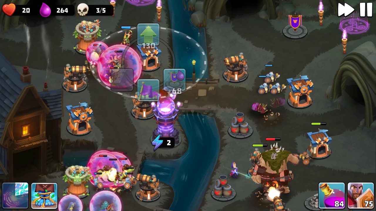 Castle Creeps TD - Chapter 28 Level 110-Trail's End 3 Stars