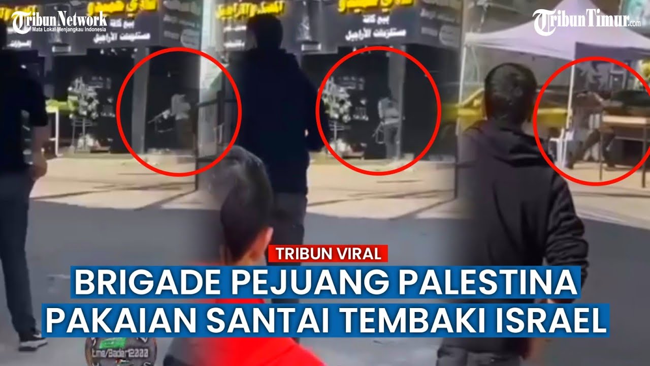 Disaksikan Warga, Pejuang Palestina Hadapi dan Balas Tembakan Tentara Israel di kamp Qalandia