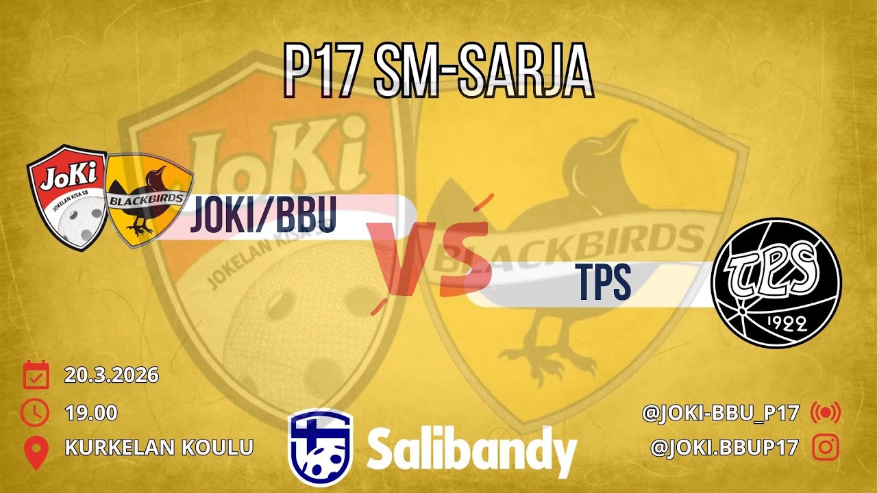 P17 SM-SARJA JoKi/BBU - TPS 20.3.2026