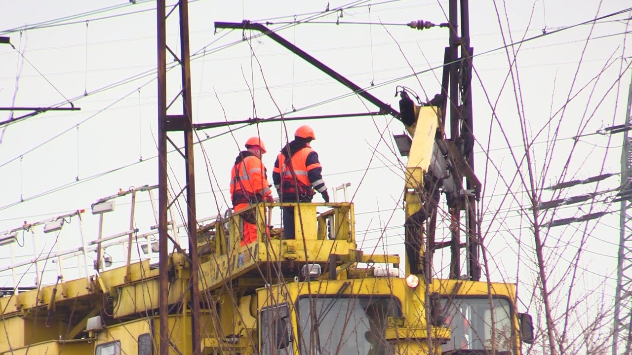 Zerwana trakcja w Dąbrowie Górniczej 23.01.2024