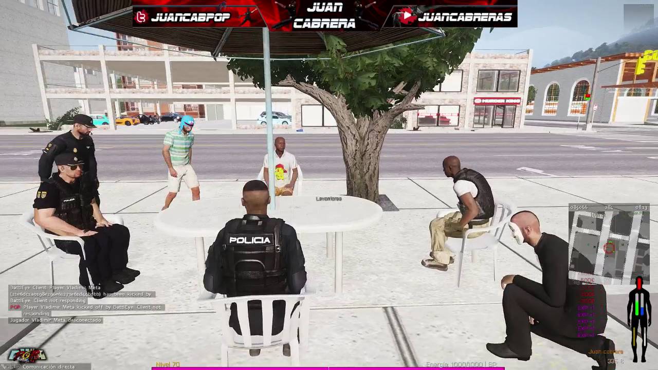 Loca academia de pol&iacute;cia ! Pop life Rol play  [ESP]