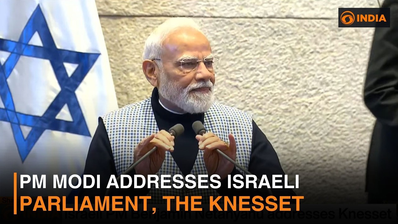 PM Modi addresses Israeli Parliament, the Knesset