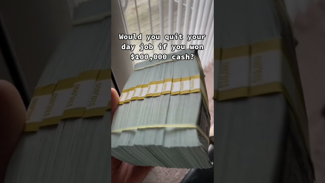Выигрыш в размере 100 000 долларов наличными🤑💰 #Шорты