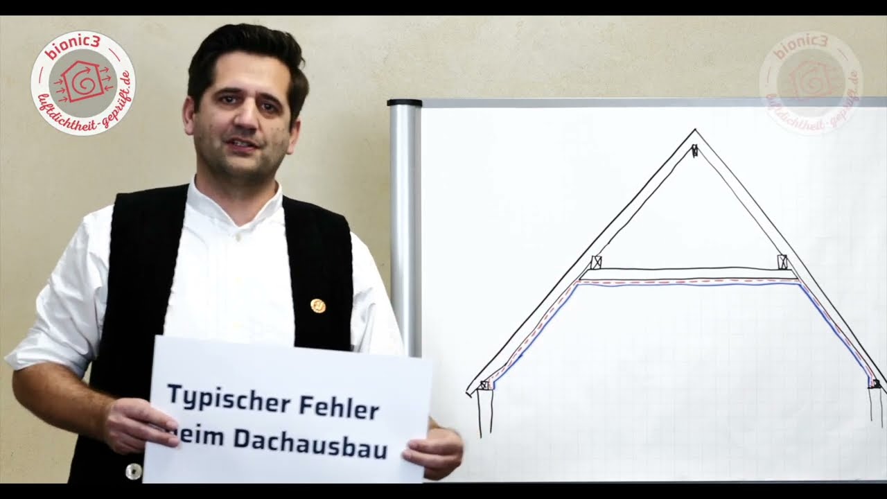 Dachausbau: Typische Fehler beim luftdichten Anschluss