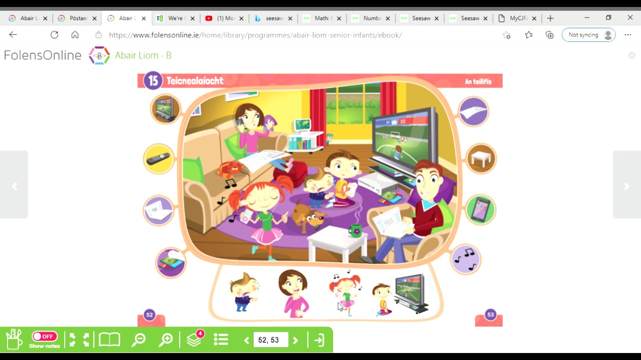 GAEILGE -Abair Liom Senior Infants B eBook teilifis 2- Television