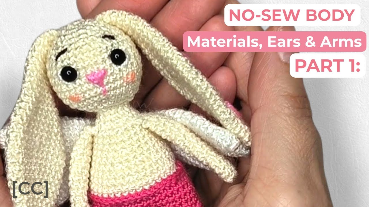 Зайчик крючком БЕЗ ПРИШИВАНИЯ 🐇 Амигуруми для начинающих: Мастер-класс (Часть 1)