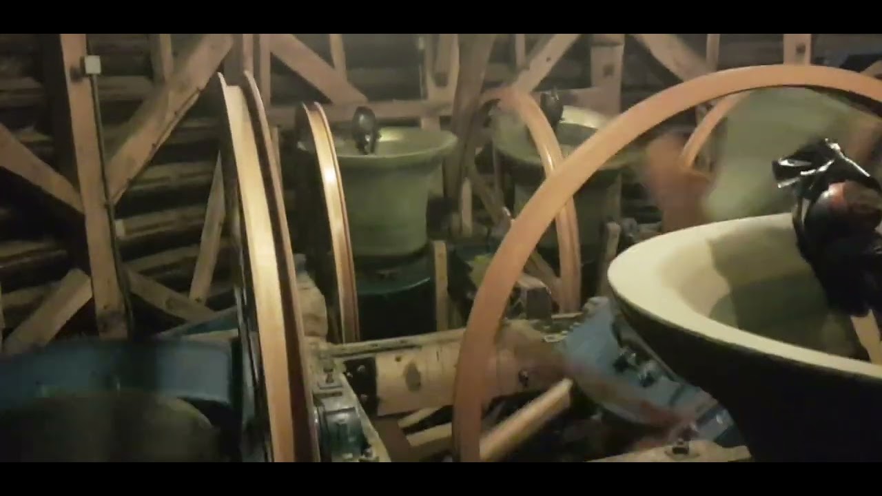 In the belfry at Romsey Abbey - Fully Muffled - St Simon's Triples