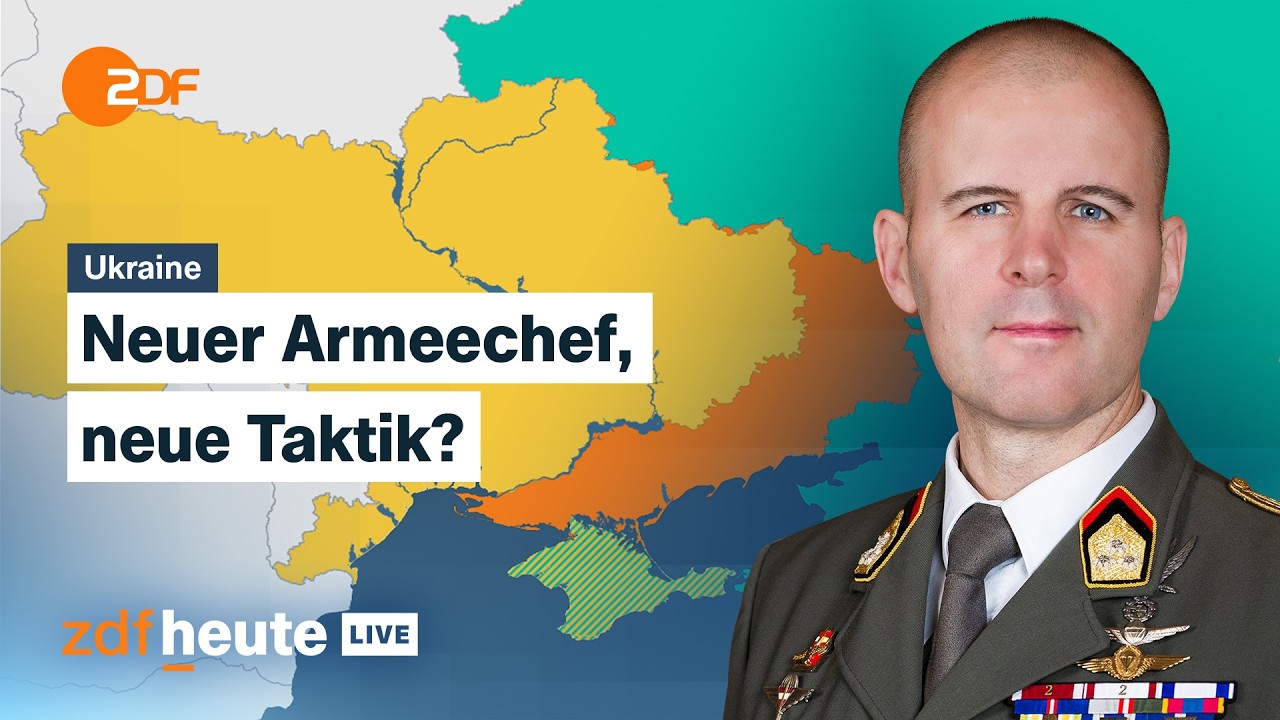 Selenskyj macht Drapatyj zum Armeechef: Was &auml;ndert der Umbau der Milit&auml;rf&uuml;hrung? | ZDFheute live