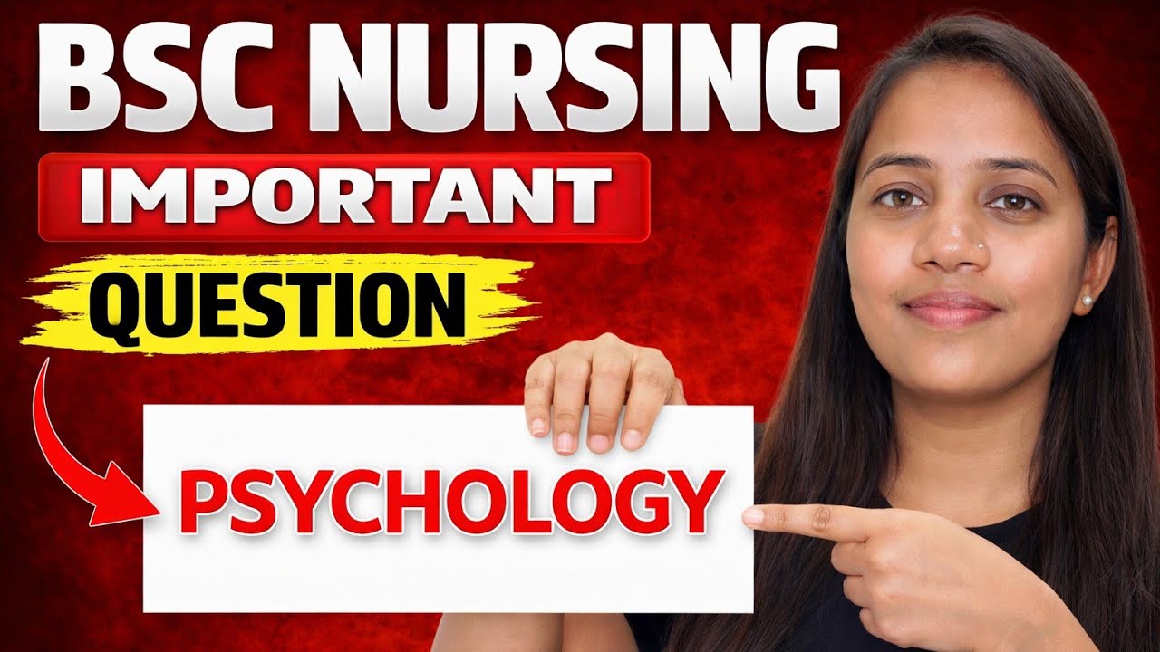 Psychology Most Important Questions || BSC Nursing 1st semester || BSC Nursing || GNM 
