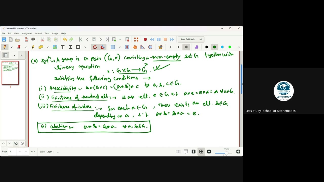 Group Theory Problem Session 1 | LS2M 