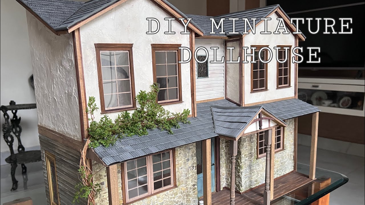 DIY MINIATURE DOLLHOUSE | How to make Siding | Window Frames