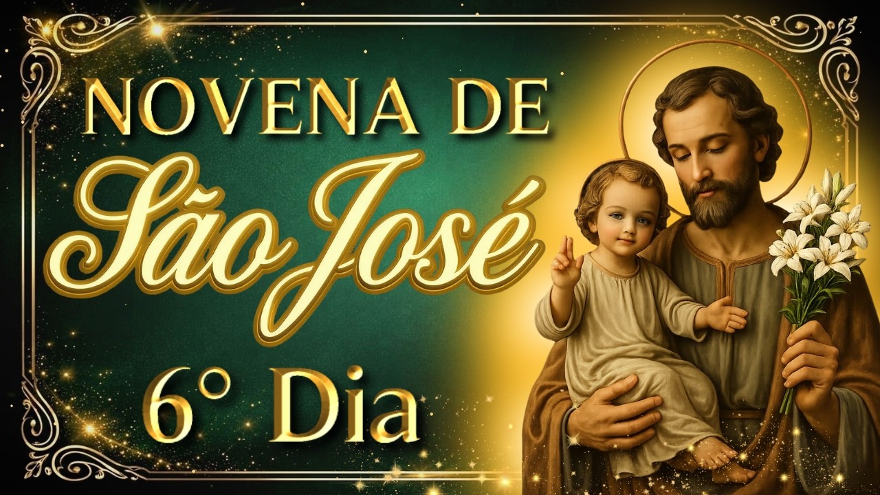 NOVENA COMPLETA DE SÃO JOSÉ 6° DIA 15/03/2026 #novenadesãojosé #novena #video #videos