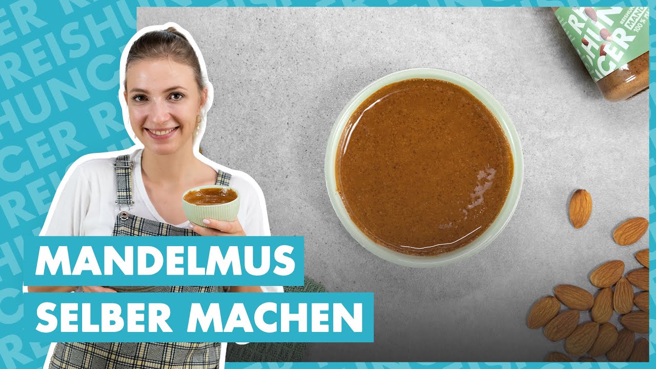 Leckeres Mandelmus selber machen! 😍 [In nur 3 Schritten]