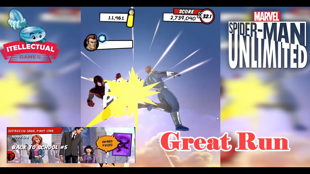 Прохождение Spider Man Unlimited, часть 31, Back To School #5, Great Run