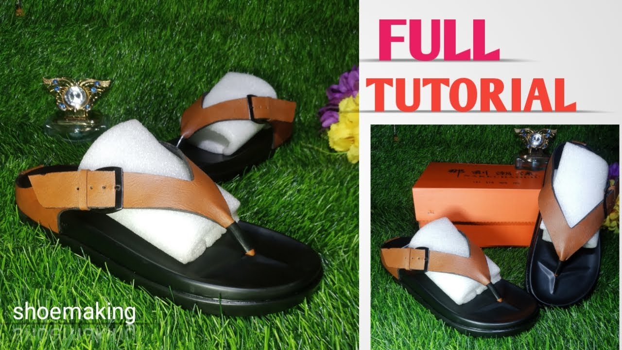 How to make this trendy men's slippers,all the hacks and secrets #beginners #shoemaking