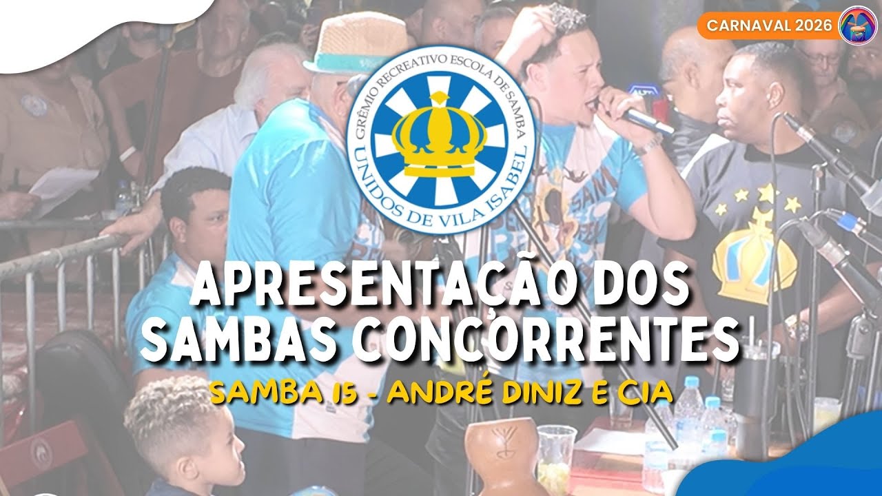 VILA ISABEL 2026 | ANDRÉ DINIZ & CIA (SAMBA 15) | APRESENTAÇÃO NA PEDRA DO SAL