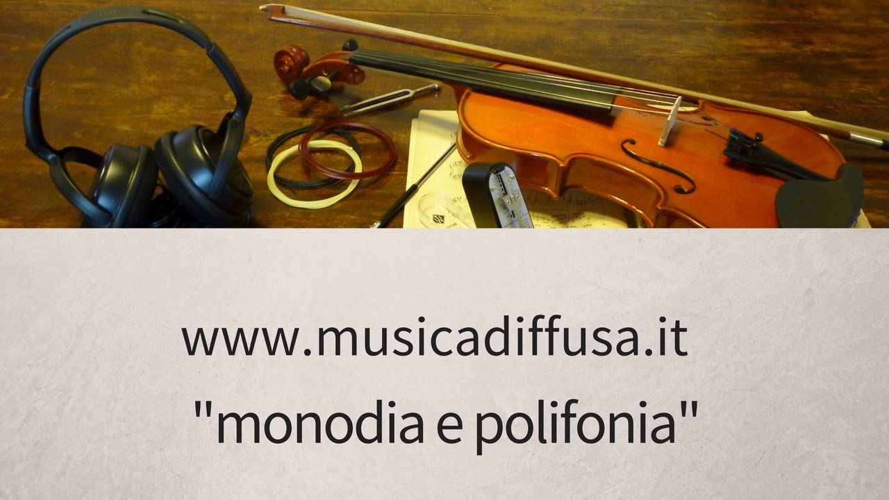 monodia e polifonia