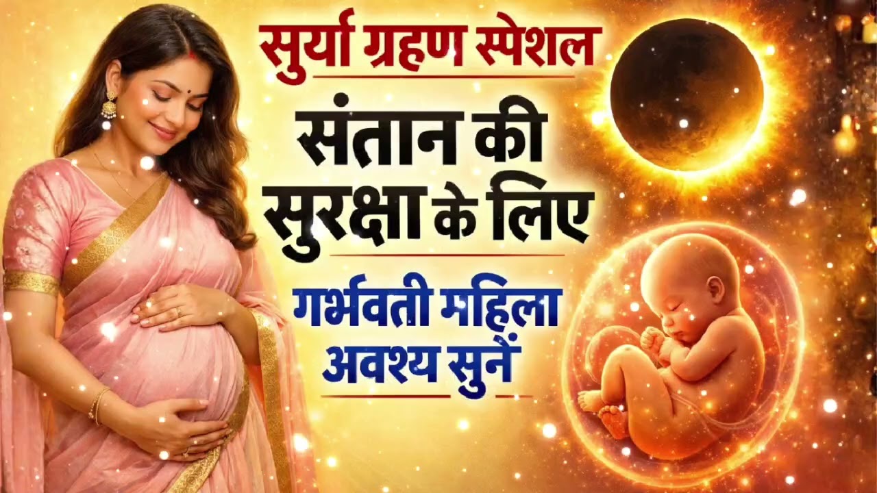 गर्भ में शिशु के लिए सूर्य ग्रहण स्पेशल भजन | सूर्य ग्रहण स्पेशल  गर्भसंस्कार भजन #SolarEclipse 2026