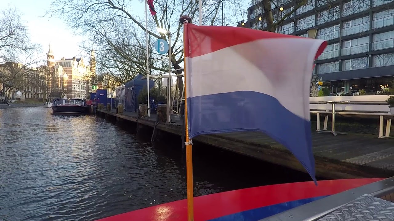 Canal Boat cruise Amsterdam and Bilderberg hotel. 2020 Blue Boat Company.
