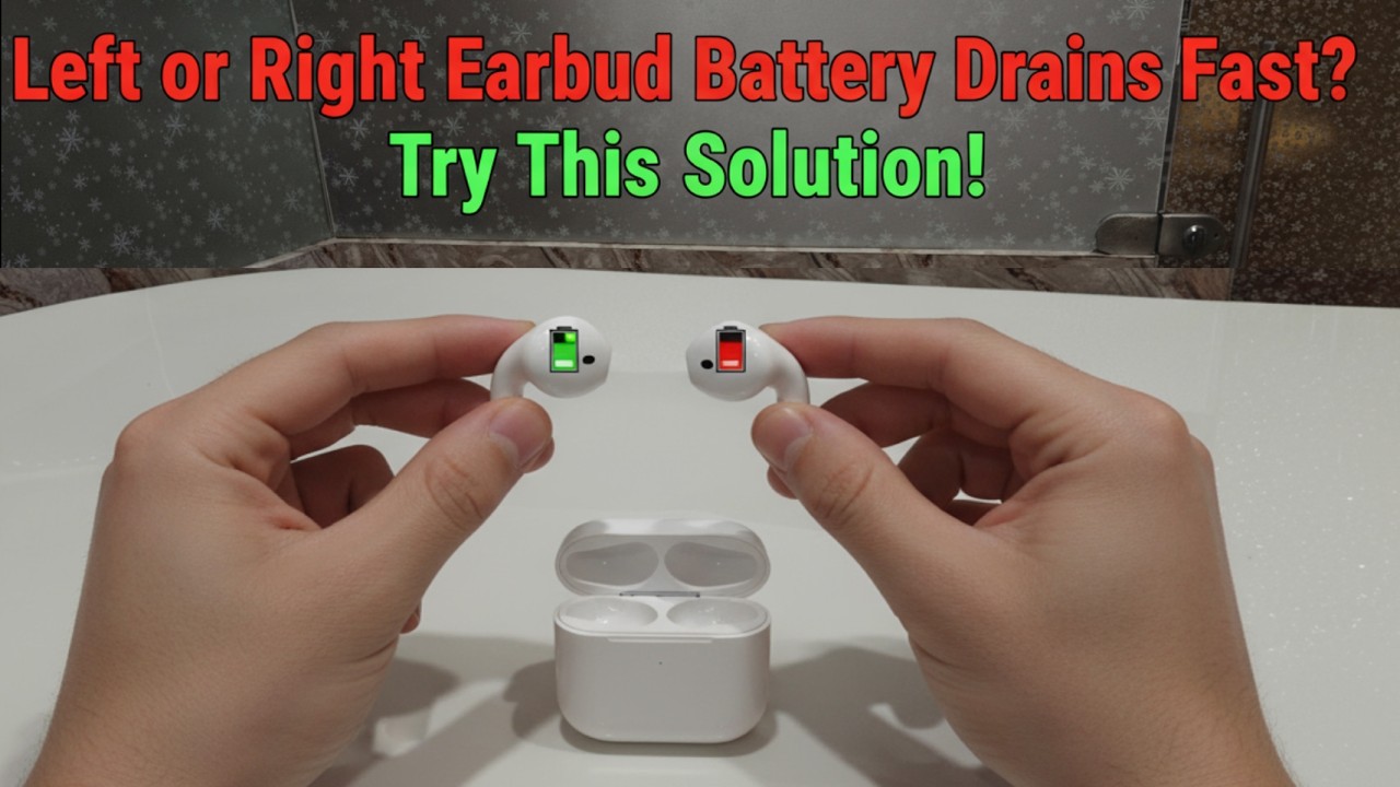 How to Fix One Earbud Draining Faster Than the Other | TWS Battery Issue Solved