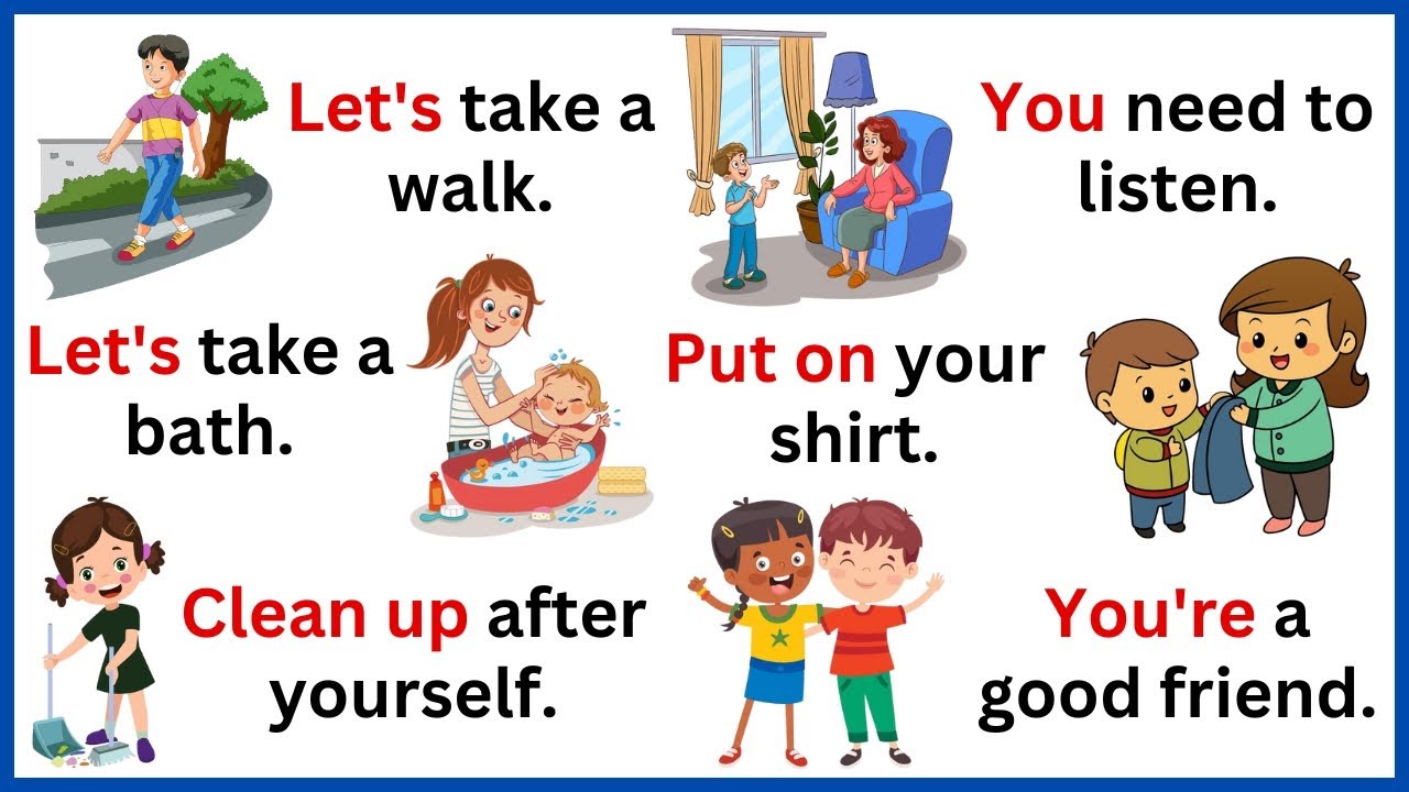 Speak English With Kids | Daily Use English With Sentences | Daily Use English Sentences