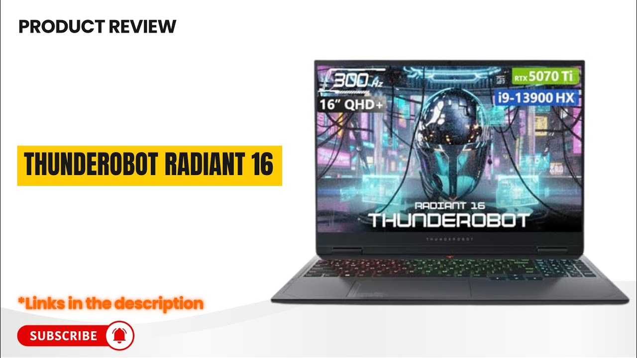 Recenzja Thunderobota Radiant 16 &ndash; i9 + MOC RTX 5070 Ti! Najlepszy laptop pod względem wydajności...