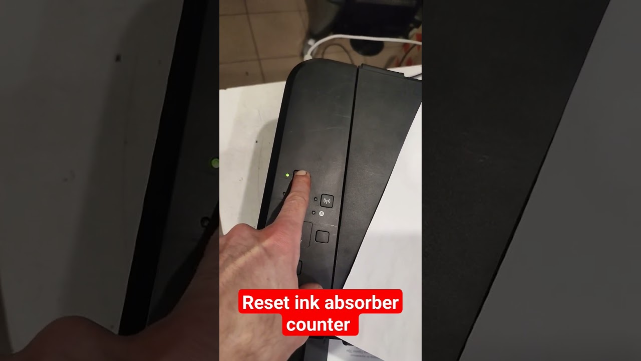 How to reset ink absorber counter for printer Canon