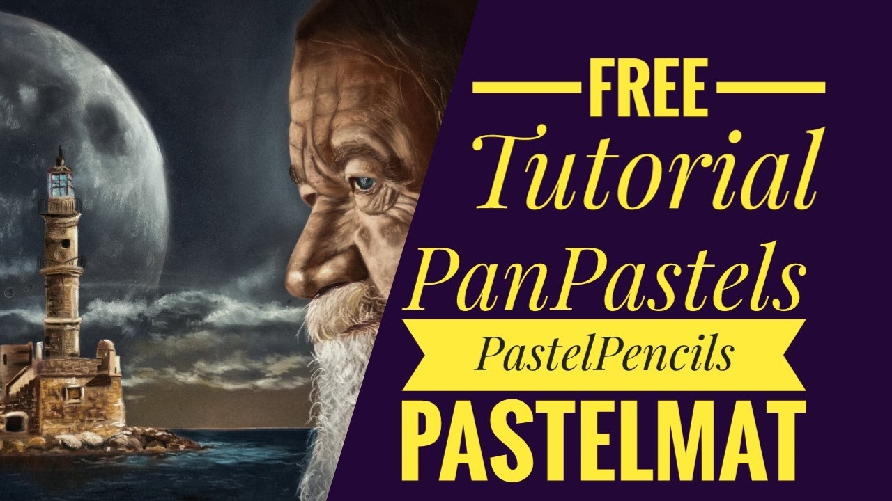 Free Tutorial - Surreal Male Portrait PanPastels Pastel Pencils