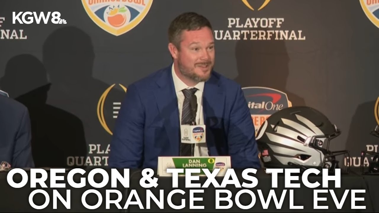 Oregon Ducks players and fans get hyped for the Orange Bowl